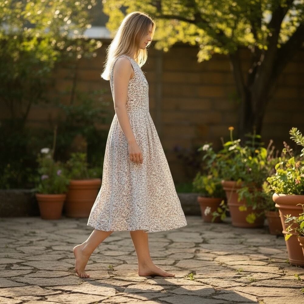Jason Wu Cream Floral Silk Dress SIZE 10 Romantic Flowy Feminine Designer $800 - Picture 3 of 12